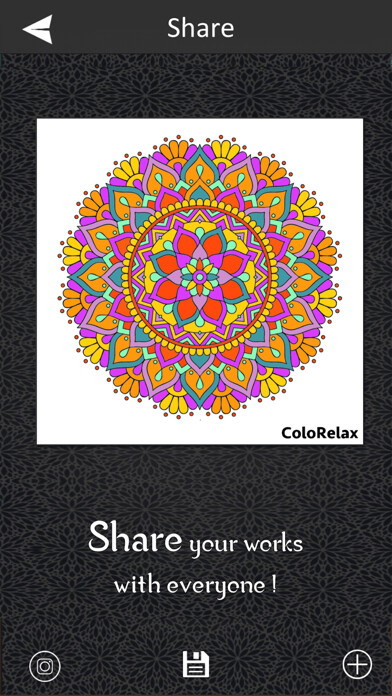 Emulate iPhone app ColoRelax Coloring Mandala using MyAndroid Emulate iPhone app ColoRelax Coloring Mandala using MyAndroid