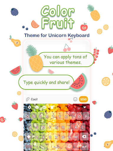 Run android online APK Color Fruit Free Keyboard Theme from MyAndroid or emulate Color Fruit Free Keyboard Theme using MyAndroid