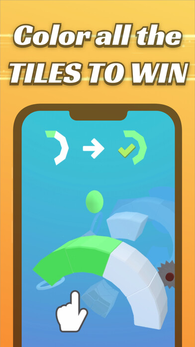 Emulate iPhone app Colorful 3D Bounce Ball Game using MyAndroid