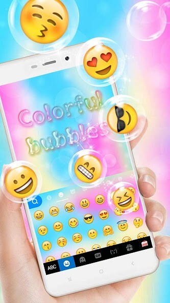Run android online APK Colorful Bubbles Keyboard Theme from MyAndroid or emulate Colorful Bubbles Keyboard Theme using MyAndroid