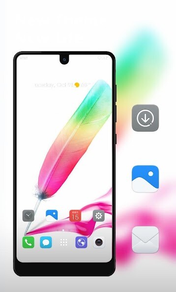 Run android online APK Colorful feather pen theme for Galaxy J7 Max from MyAndroid or emulate Colorful feather pen theme for Galaxy J7 Max using MyAndroid