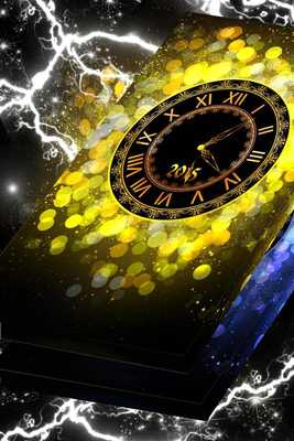 Emulate Android APK Colorful Glitter Live Clock Wallpaper