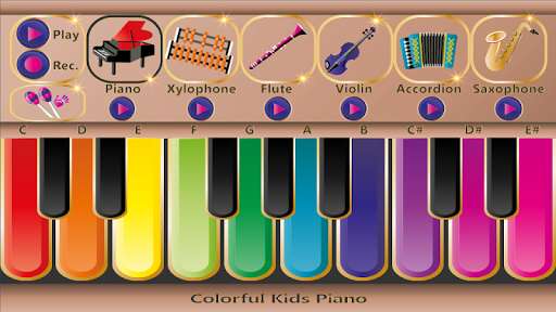 Run android online APK Colorful Kids Piano from MyAndroid or emulate Colorful Kids Piano using MyAndroid
