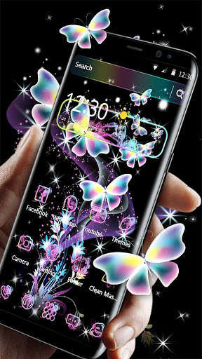 Emulate Android APK Colorful Neon Butterfly Theme