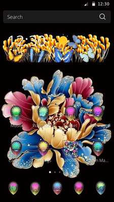 Emulate Android APK Colorful Peony Flower