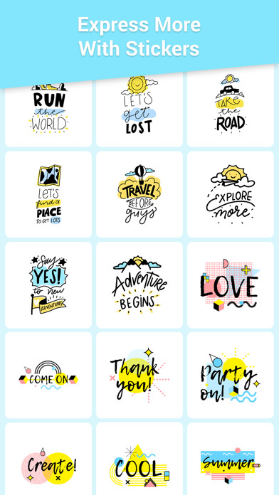 Emulate iPhone app Colorful Quotes Stickers using MyAndroid Emulate iPhone app Colorful Quotes Stickers using MyAndroid
