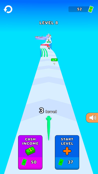 Emulate iPhone app Colorful Snake : Match Color using MyAndroid