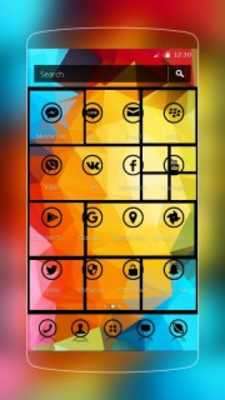 Emulate Android APK Colorful Square Tiles
