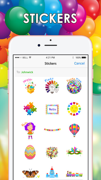 Emulate iPhone app Colorful Stickers & Emoji for iMessage ChatStick using MyAndroid Emulate iPhone app Colorful Stickers & Emoji for iMessage ChatStick using MyAndroid
