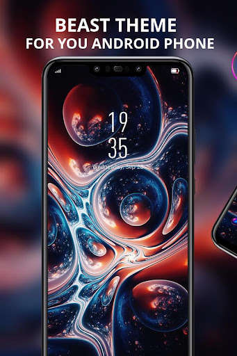 Run android online APK Colorful theme Red bubble sky art Y21L from MyAndroid or emulate Colorful theme Red bubble sky art Y21L using MyAndroid