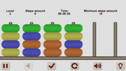 Emulate iPhone app Color Heap Puzzle. Pro using MyAndroid