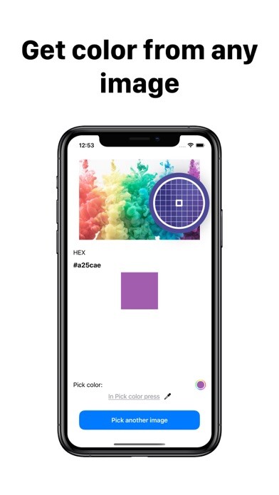 Emulate iPhone app Color Identifier Pro using MyAndroid