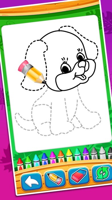 Emulate iPhone app Coloring And Drawing Animals using MyAndroid Emulate iPhone app Coloring And Drawing Animals using MyAndroid