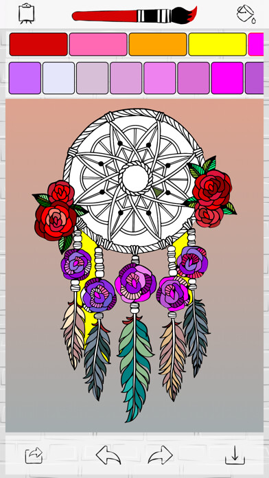 Emulate iPhone app Coloring Arts using MyAndroid