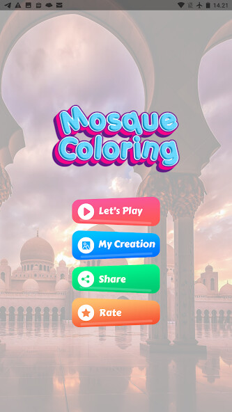 Run android online APK Coloring Beautiful Mosques from MyAndroid or emulate Coloring Beautiful Mosques using MyAndroid