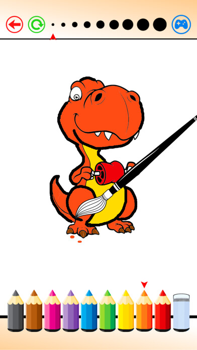 Emulate iPhone app Coloring Book and Drawing Dinosaur on Sketch Line using MyAndroid Emulate iPhone app Coloring Book and Drawing Dinosaur on Sketch Line using MyAndroid