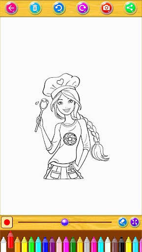 Run android online APK Coloring Book Barbaie from MyAndroid or emulate Coloring Book Barbaie using MyAndroid