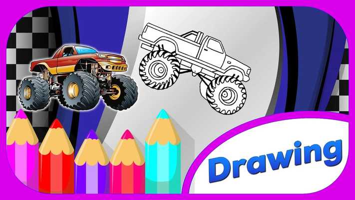 Emulate Android APK Coloring Book Blaze with Monster Truck