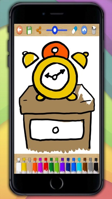 Emulate iPhone app Coloring Book – Color Drawings using MyAndroid