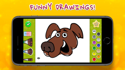 Emulate iPhone app Coloring Book - Dogs using MyAndroid