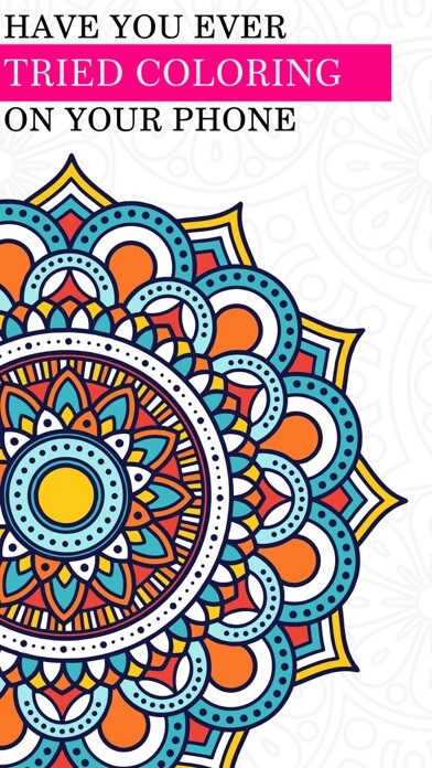 Emulate iPhone app Coloring book for Adults - Fun using MyAndroid