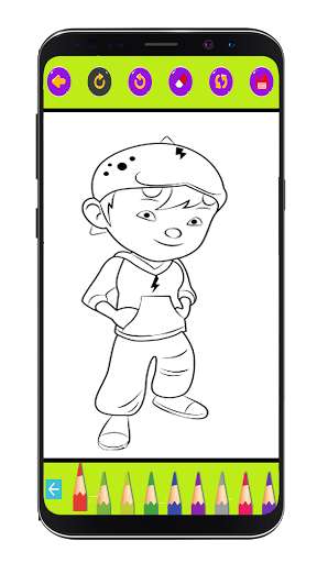 Run android online APK Coloring Book For Boboi Boy from MyAndroid or emulate Coloring Book For Boboi Boy using MyAndroid