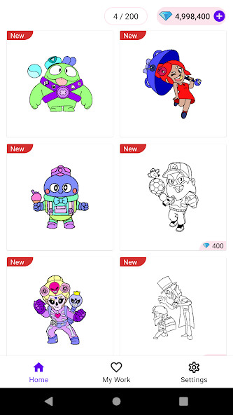 Run android online APK Coloring Book for Brawl BS from MyAndroid or emulate Coloring Book for Brawl BS using MyAndroid