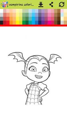 Emulate Android APK coloring book for halloween vampire girle Emulate Android APK coloring book for halloween vampire girle