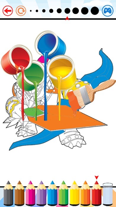 Emulate iPhone app Coloring Book For Kids Drawing Skylanders Edition using MyAndroid