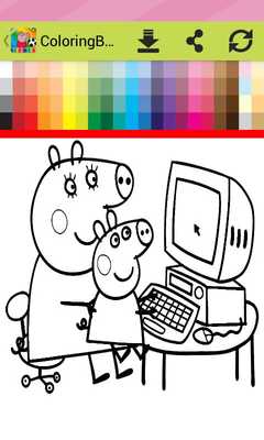 Emulate Android APK ColoringBook For Pepe Pig Fans