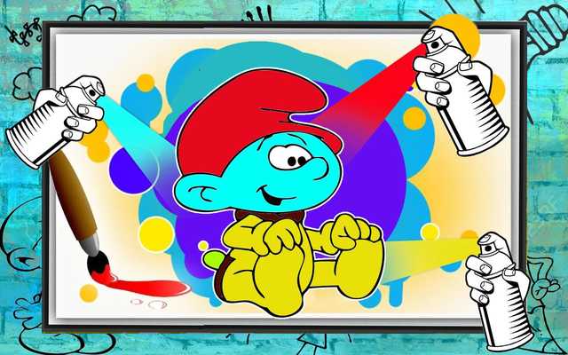Emulate Android APK Coloring Book for Smurfs