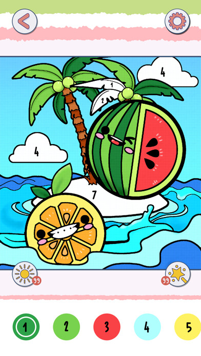 Emulate iPhone app Coloring Book: Fruit Game using MyAndroid Emulate iPhone app Coloring Book: Fruit Game using MyAndroid