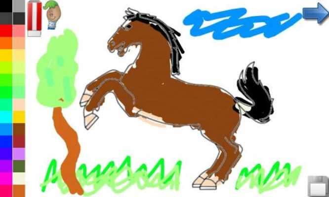Emulate Android APK Coloring Book: Horses! FREE