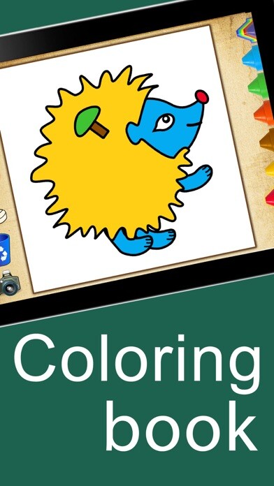 Emulate iPhone app Coloring book : kids games for boys & girls apps using MyAndroid