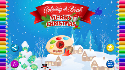Emulate iPhone app Coloring Book -Merry Christmas using MyAndroid