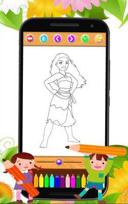 Emulate Android APK Coloring book moana