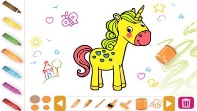 Emulate iPhone app Coloring Book Paint Color Game using MyAndroid Emulate iPhone app Coloring Book Paint Color Game using MyAndroid