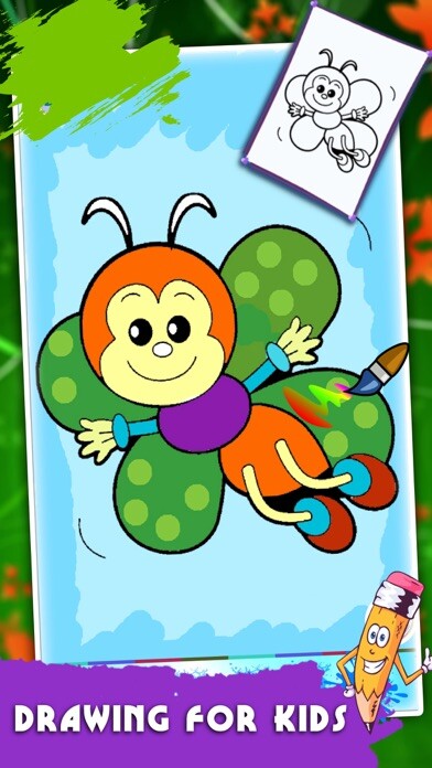 Emulate iPhone app Coloring Book - painting and drawing page for kids using MyAndroid Emulate iPhone app Coloring Book - painting and drawing page for kids using MyAndroid