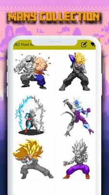 Emulate Android APK Coloring By Number DBZ Super Pixel Art