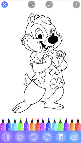 Run android online APK Coloring Chip Dale Book from MyAndroid or emulate Coloring Chip Dale Book using MyAndroid