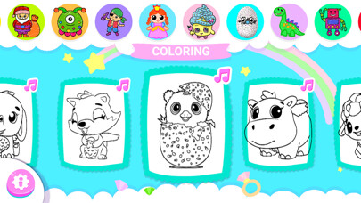 Emulate iPhone app Coloring : Cute Hatch using MyAndroid