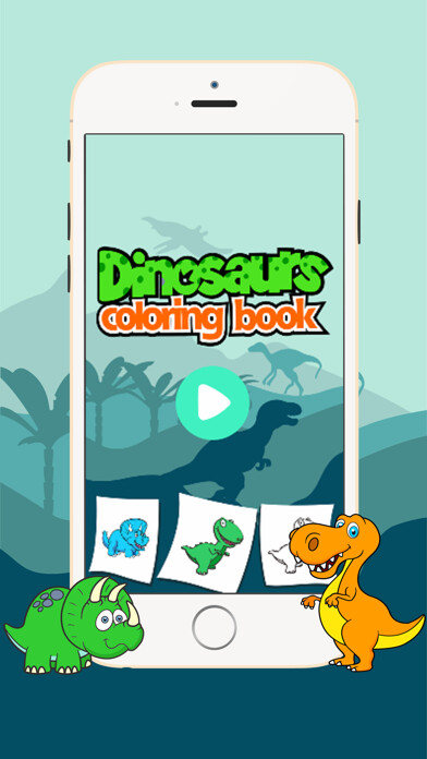 Emulate iPhone app coloring dinosaurs cute and easy drawings using MyAndroid Emulate iPhone app coloring dinosaurs cute and easy drawings using MyAndroid