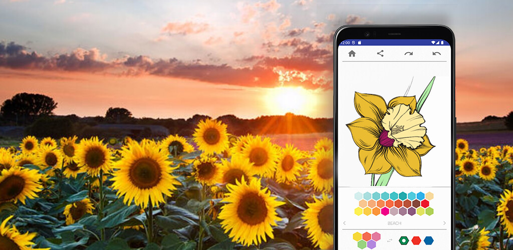 Emulate Android APK Coloring Flowers Emulate Android APK Coloring Flowers