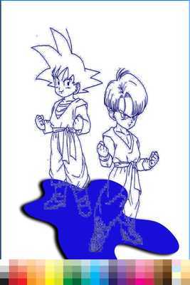 Emulate Android APK coloring game DBS super goku
