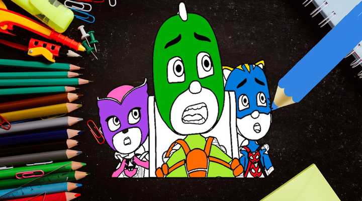 Emulate Android APK Coloring game to draw PJ with mask Emulate Android APK Coloring game to draw PJ with mask