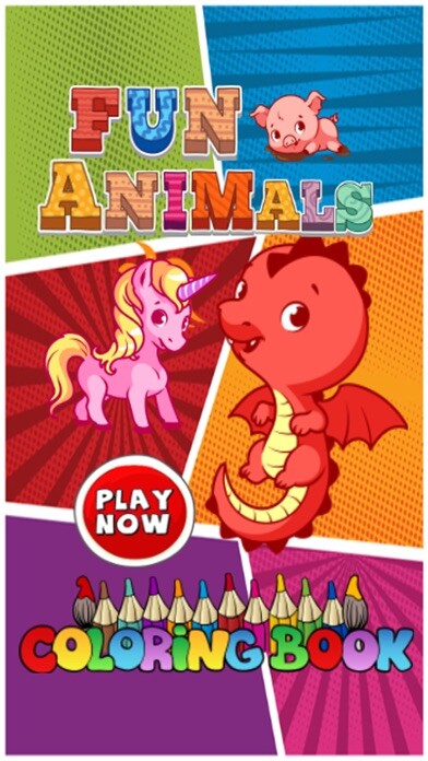 Emulate iPhone app Coloring kids painting game for animals zoo books using MyAndroid Emulate iPhone app Coloring kids painting game for animals zoo books using MyAndroid