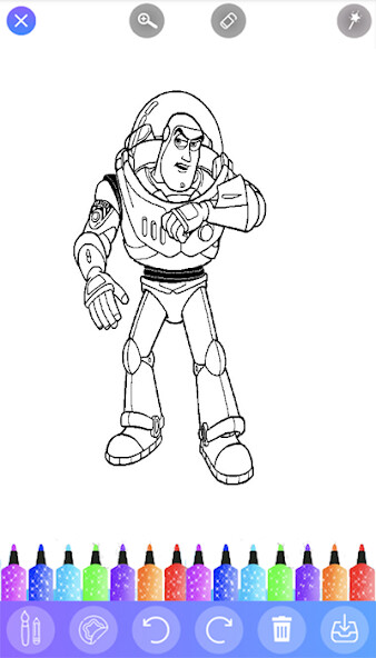 Run android online APK Coloring Lightyear Book from MyAndroid or emulate Coloring Lightyear Book using MyAndroid