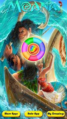 Emulate Android APK coloring moana of vaiana princess