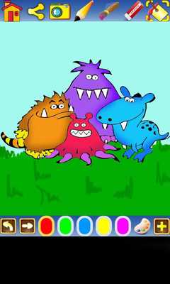 Emulate Android APK Coloring Monster to paint