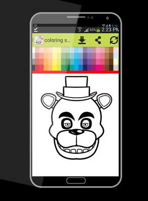 Emulate Android APK Coloring page for Five Nights Emulate Android APK Coloring page for Five Nights